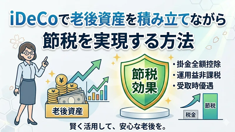 iDeCoで老後資産を積み立てながら節税を実現する方法