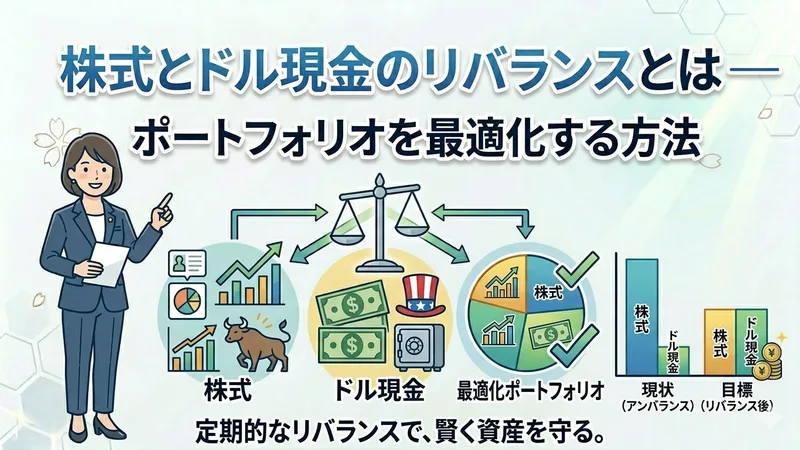 株式とドル現金のリバランスとは — ポートフォリオを最適化する方法