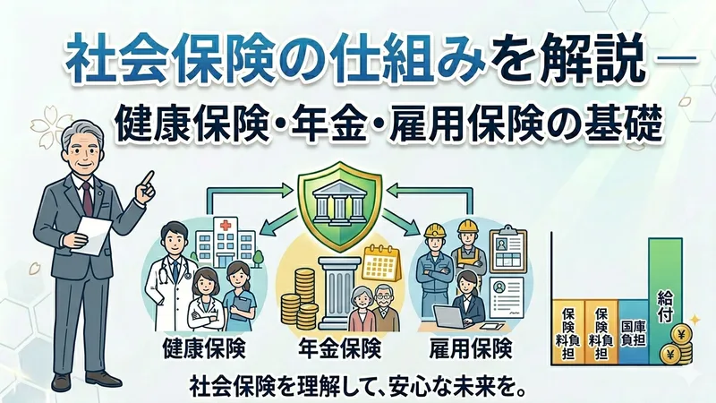 社会保険の仕組みを解説 — 健康保険・年金・雇用保険の基礎