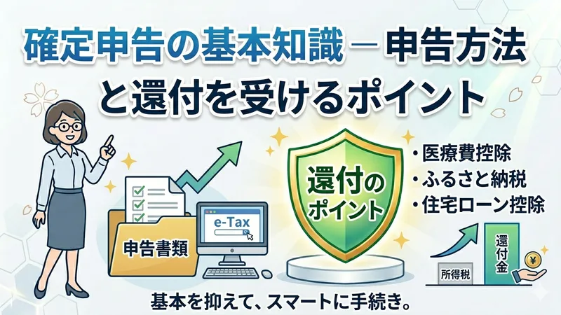 確定申告の基本知識 — 申告方法と還付を受けるポイント